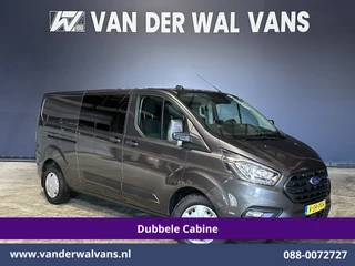 Ford Transit Custom 2.0 TDCI 170pk L2H1 Dubbele Cabine Euro6 Airco | 5-Zits | 2x Zijdeur | Camera | LED Apple Carplay, Android Auto, Cruisecontrol, Parkeersensoren, Stoelverwarming, Verwarmde voorruit 2800kg trekvermogen