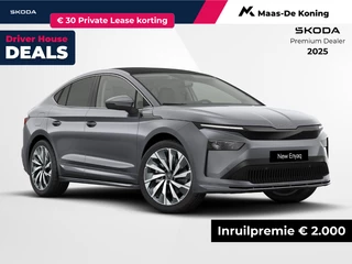 Hoofdafbeelding Škoda Enyaq Coupe Škoda Enyaq coupé iv Selection Elektromotor 210 kW / 286 PK SUV | 21" velgen Supernova | Clever Pack | Elektrisch inklapbare trekhaak |