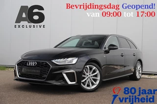 Audi A4 Avant 35 TDI S-Line Sport 164PK Automaat Trekhaak Half Leder Virtual Cockpit Ambianceverlichting Groot Navigatie Draadloos Carplay Android Elektrische Achterklep Clima Cruise PDC 18 inch LMV