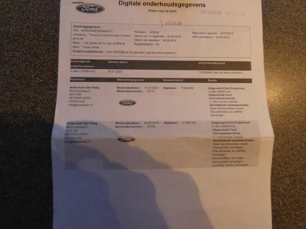 Hoofdafbeelding Ford Transit Connect