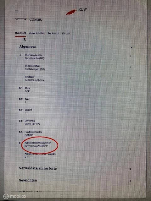 Hoofdafbeelding Opel Combo