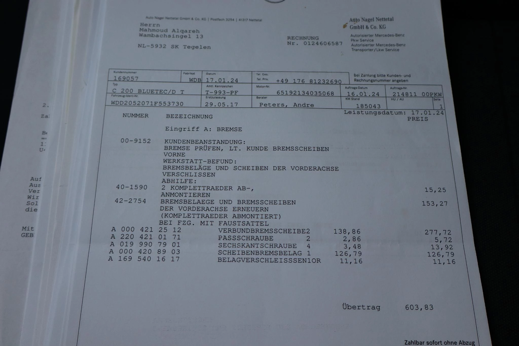 Hoofdafbeelding Mercedes-Benz C-Klasse