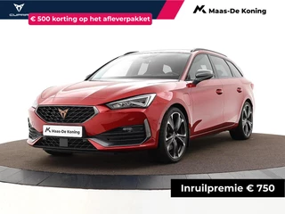 CUPRA Leon Sportstourer 1.4 245pk DSG e-Hybrid VZ Performance · Camera · Elek. Trekhaak · Keyless · Apple/Android Car Play · Dodehoek Detectie · Stoel &Stuurverwarming · 19'' Inch · Garantie t/m 18-01-2027 of 90.000km