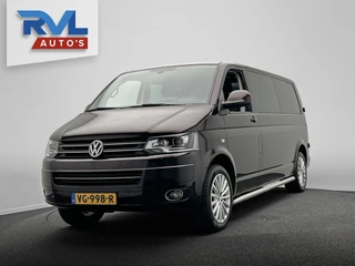 Volkswagen Transporter 2.0 TDI L2H1 DC Comfortline Automaat Navigatie Trekhaak Cruise Control Glasslook Bearlock beveiliging