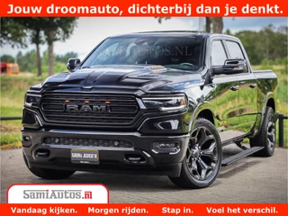 Dodge Ram 1500 LIMITED | 5.7 V8 HEMI | HUD | BOM VOL | LUCHTVERING | PANORAMA | ADAPTIVE CRUISE | 360 CAM | 3500KG | LEDER | DUBBELE CABINE | BPM VRIJ | LANE ASSIST | APPLE CARPLAY