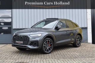 Audi Q5 Sportback 50 TFSI e S-Line 299 Pk Pano RS-Leder Rood Stiksel HUD Sfeer Keyless Trekhaak SQ5