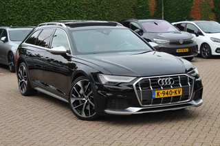 Hoofdafbeelding Audi A6 Allroad Audi A6 Allroad quattro 55 TFSI Pro Line Plus / Trekhaak / Panoramadak / Camera / Leder / Keyless / 20'' / CarPlay / B&O / Stuurverwarming / Dodehoek / DAB / ACC / Stoelverwarming / Zonnescherm zijruiten
