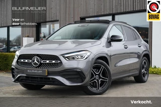 Mercedes GLA-klasse 250 e Business Solution AMG Limited | Schuif/kanteldak | Sfeerverlichting | Dealer onderhouden | Stoelverwarming | Parkeercamera | Night Pakket | Half lederen interieur |