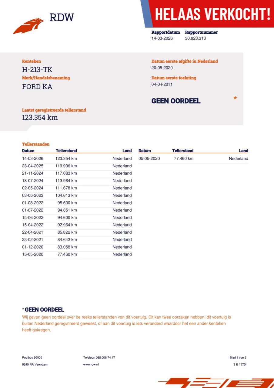 Hoofdafbeelding Ford Ka