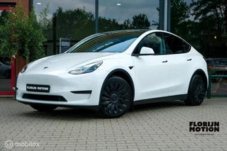 Tesla Model Y RWD 58 kWh | Autopilot  3.0 Ryzen | Stoel en stuurwielverw. | 1e eigenaar |  Premium interieur | Pearl White | Spoiler | LFP batterij | SOH 93%
