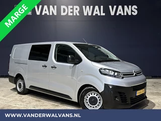 Citroën Jumpy 2.0 BlueHDI **MARGE, GEEN BTW** 123pk L3H1 XL Dubbel cabine Euro6 RIJKLAAR Airco | Navigatie Cruisecontrol, Apple Carplay, 2500kg Trekhaak, Parkeersensoren, 5-Zits