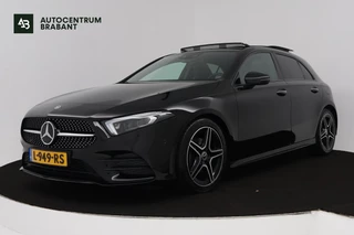 Mercedes-Benz A-klasse 180 Business Solution AMG Automaat (SFEERVERLICHTING, PANORAMADAK, NAVI, CAMERA, NL-AUTO, GOED ONDERHOUD)