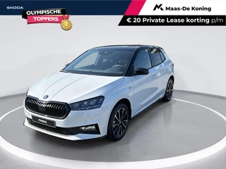 Hoofdafbeelding Škoda Fabia Škoda Fabia Monte Carlo 1.0 TSI 70 kW / 95 PK Hatchback 5 vers | 17'' Lichtmetalen Velgen | Verwarmbare voorstoelen | 1500,- inruilvoordeel!!