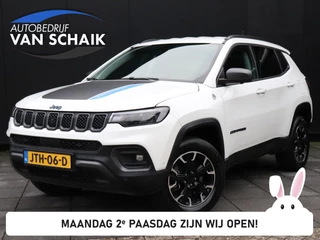 Jeep Compass 4xe 240 Plug-in Hybrid Electric Trailhawk 4WD | SOH 79% | CAMERA |LEDER | NAVi | LMV | PDC | ELECTR VERSTELB STOELEN MET MEMORY