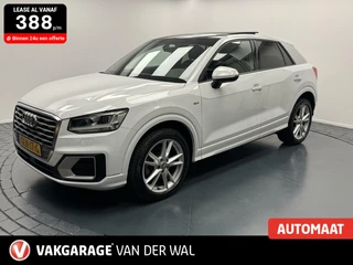 Audi Q2 1.4 TFSi 2x S-Line Automaat-Navigatie-Panoramadak-Cr.contr-Clima-Camera-Parkeersensoren-Lm18''velgen-Lederen bekleding