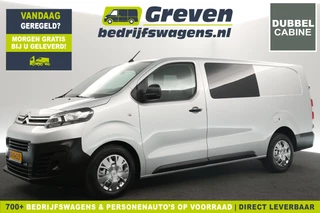 Citroën Jumpy 2.0 BlueHDI L3H1 Marge | Dubbele Cabine | 5 Persoons | Airco Carplay Cruise Navi PDC Elektrpakket Trekhaak