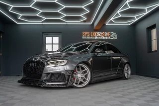 Hoofdafbeelding Audi RS3 Audi RS3 A3 Limousine 2.5 TFSI quattro Widebody / TTE700 / Full PPF / B&O / Pano / IPE Titanium uitlaat / VC / Custom RS3 VOL Stage 3