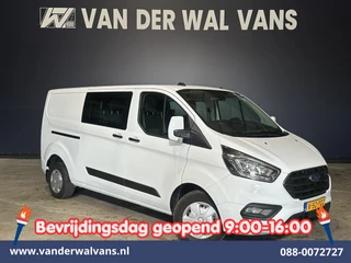 Ford Transit Custom 2.0 TDCI 130pk L2H1 Dubbele Cabine Euro6 inrichting | Airco | 6-Zits | LED | Cruisecontrol | Parkeersensoren Achterklep, 2800kg Trekvermogen