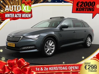 Škoda Superb Combi 1.4 TSI iV Business+ Pano-dak Memory Camera Dodehoek 2k