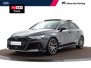 Audi RS3 Sportback 2.5 TFSI 400 PK · RS-sportuitlaatsysteem · Glazen Panoramadak · SONOS Premium 3D · Topsnelheid 280 km/h · Adaptief onderstel, Audi Drive Select