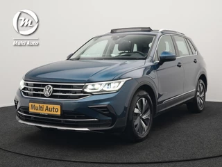 Volkswagen Tiguan 1.4 TSI eHybrid Elegance Plug in Hybrid 245pk Dealer O.H PHEV | Trekhaak Af Fabriek | Panodak | Adaptive Cruise | IQ Light | 360 Camera | Alcantara Sportstoelen Verwarmd | Keyless | Navigatie| Apple Carplay | Blis | Virtual | DAB |