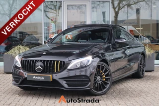 Mercedes C-Klasse C180 Coupe AMG-Line | Night Edition | Cruise | Climate | Navigatie | Parkeersensoren | LED | Pano