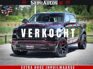 Dodge Ram 1500 GT EDITION | 5.7 V8 HEMI | VIRTUAL COCKPIT | HEAD-UP | ADAPTIVE CRUISE | 360 CAMERA | TRX PACK | Comfortabele Dubbele Cabine met Royale 5 Zitplaatsen | BPM vrij BPM vrij | Nu Leverbaar uit Voorraad | Voorraad Nr 2434