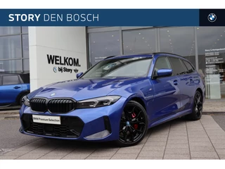 Hoofdafbeelding BMW 3 Serie BMW 3 Serie Touring 330e High Executive M Sport Automaat / Panoramadak / Sportstoelen / Parking Assistant Plus / Adaptieve LED / Stoelverwarming / Live Cockpit Professional
