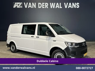 Volkswagen Transporter 2.0 TDI 150pk L2H1 Dubbele Cabine Euro6 inrichting Airco | 5-Zits | Camera | Cruisecontrol | 2500kg Trekhaak Parkeersensoren