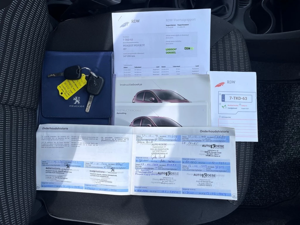 Hoofdafbeelding Peugeot 107