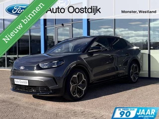Ford Capri Premium Extended Range RWD 77 kWh 286PK Panodak Leder Adaptieve Cruise 360 Camera Blind-Spot Elek. Achterklep 21'' Inch Velgen *Nieuwstaat*