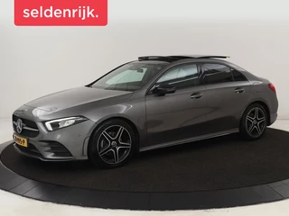 Mercedes-Benz A-klasse 180d AMG Night | Panoramadak | Trekhaak |  Stoelverwarming | Camera | Widescreen | Navigatie | Full LED | Leder/Alcantara