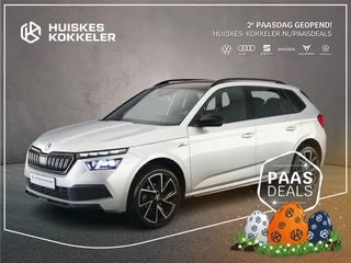 Skoda Kamiq Monte Carlo 1.0 TSI 110pk DSG Automaat Panoramadak, Achteruitrijcamera, Cruise control, Verwarmde voorruit, LED koplampen, Stoelverwarming, Parkeersensoren