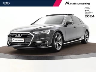 Hoofdafbeelding Audi A8 Audi A8 60 TFSIe 449pk Tiptronic Quattro Lang Pro Line | Luchtvering | Servosluiting | Panoramadak | Keyless | Elek. Stoelen | Alarm | 19'' Inch |