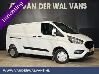 Ford Transit Custom 2.0 TDCI 130 pk L2H1 Euro6 inrichting Airco | 2800kg trekhaak | LED | Omvormer | Camera Apple Carplay, Cruisecontrol, Verwarmde voorruit, Stoelverwarming, Parkeersensoren, Bijrijdersbank