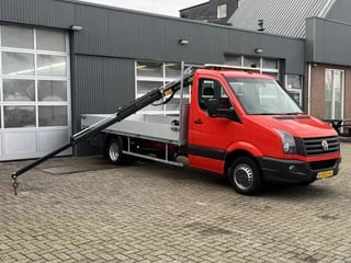 Volkswagen Crafter 2.0 TDI 164pk Palfinger PC 1500 A Laadkraan Airco Cruise control trekhaak 3500kg Pick-up Openlaadbak Tacho 1e eigenaar Euro 6 Open laadbak P-up Bakwagen Autolaadkraan Kraan