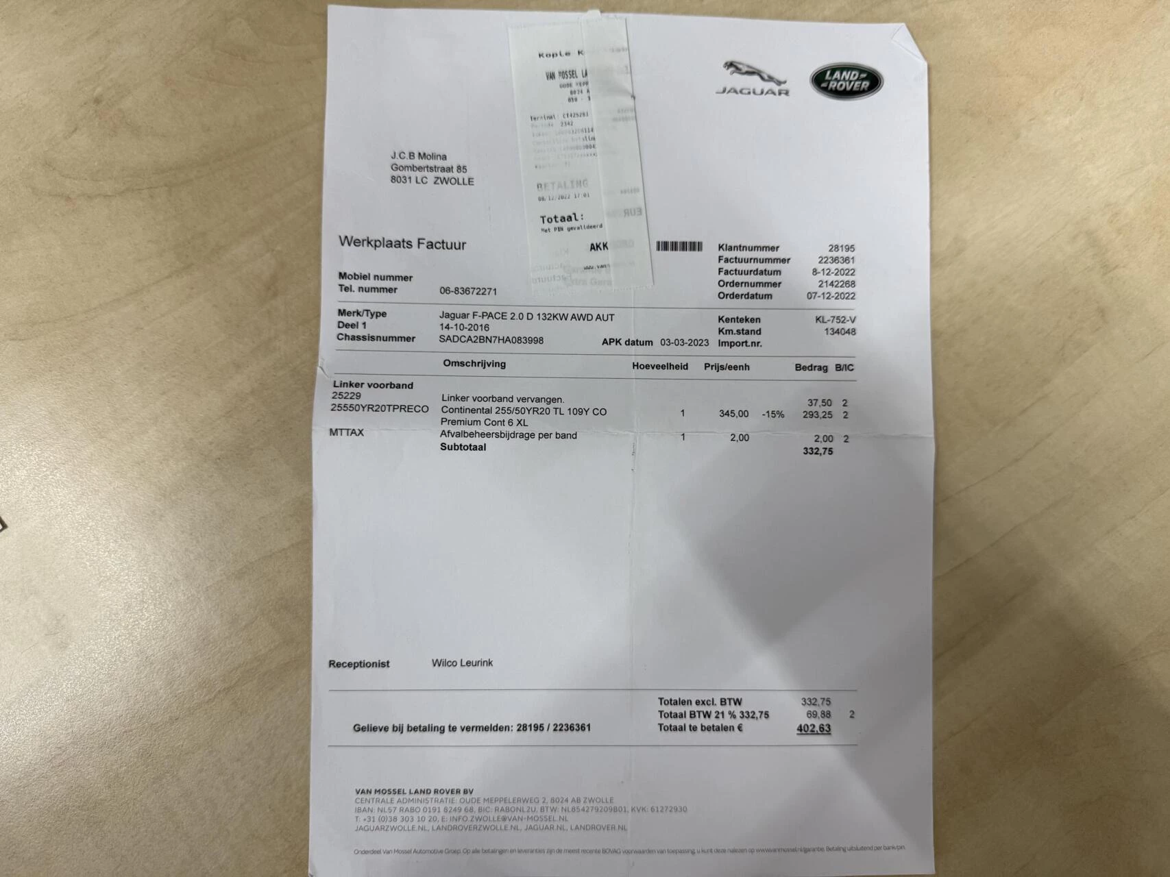 Hoofdafbeelding Jaguar F-PACE