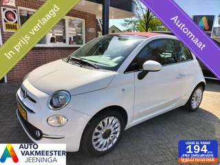Fiat 500 0.9 TwinAir Turbo Lounge Cabrio Automaat  CABRIO!