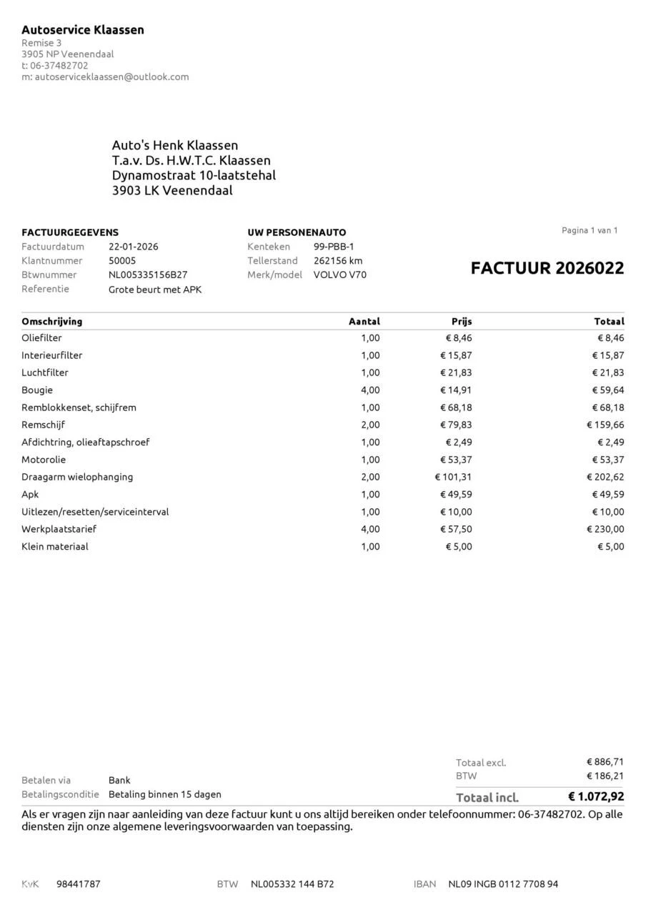 Hoofdafbeelding Volvo V70