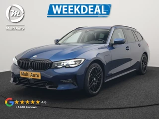 BMW 3 Serie Touring 330e Sportline Plug In Hybrid 293pk Dealer O.H. PHEV | Adaptive Cruise | Sfeerverlichting | Apple Carplay | Black Optic | Sportstoelen Verwarmd | Navigatie | Blis | Virtual | DAB |