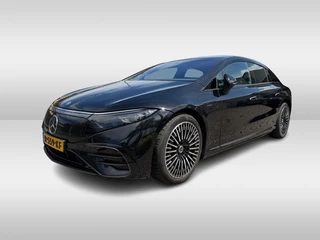 Mercedes-Benz EQS 450+ AMG Line 108 kWh / Achterasbesturing / Panoramadak / Head-up / 360Camera / Luchtvering / Burmester / 20'' / Stoelventilatie / Stoel+Stuurverwarming / Dodehoek / DAB / ACC
