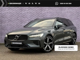 Volvo V60 2.0 T8 Plug-in hybrid AWD Ultra Dark | Uitlaat met kleppen systeem | Bowers & Wilkins | Zwarte hemel | Massage | Stoel ventilatie + Verwarming | Panorama Schuifdak | HUD | Adaptieve Cruise | BLIS | 360° Camera  |Polestar optimized