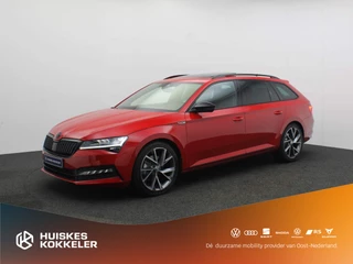 Škoda Superb Combi Sportline Business 1.5 TSI 150pk DSG Automaat Panoramadak, LED matrix koplampen, Navigatie, Adaptive cruise control, Stoelverwarming, Achteruitrijcamera, Verwarmde voorruit, Parkeersensoren