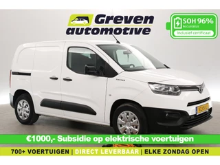 Hoofdafbeelding Toyota ProAce Toyota ProAce City 50 kWh | Snelladen | SOH 96% | Virtual Cockpit | Airco | 3 Zits | Cruise | Carplay | Parkeersens.