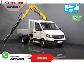 Volkswagen Crafter 50 165 pk Effer 352S Kraan/ Crane/ Kran/ Autokran/ PTO/ Open laadbak/ Dubbel Lucht