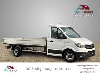 Hoofdafbeelding Volkswagen Crafter Volkswagen Crafter 2.0 TDI AUTOMAAT 177PK PICK-UP L4 Open Laadbak / Lengte Laadbk 4.30 / Airco / Cruise / Trekhaak / Carplay