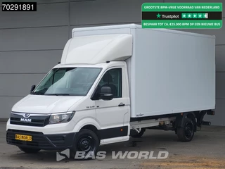 MAN TGE 3.140 Laadklep Automaat Bakwagen Airco Cruise Camera Euro6 Meubelbak Koffer 20m3 Airco Cruise control