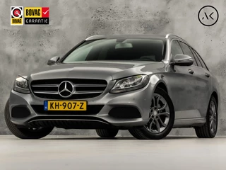 Mercedes-Benz C-Klasse 180 Sport Automaat (NAVIGATIE, LEDER, CAMERA, STOELVERWARMING, SPORTSTOELEN, GETINT GLAS, ELEKTISCHE ACHTERKLEP, TREKHAAK, NIEUWE APK, NIEUWSTAAT)