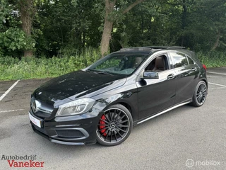 Hoofdafbeelding Mercedes-Benz A-Klasse Mercedes A45 AMG|Pano|Leer|Night|AMG Performance|Onderhoud|