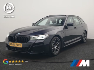 BMW 5 Serie Touring 530e M Sport PHEV 293pk Dealer O.H. | Trekhaak Af Fabriek | Panodak | Head Up | Adaptive Cruise | Camera | Lederen Sportstoelen Memory & Verwarmd | Sfeerverlichting | Blis | Stuur Verwarmd | Apple Carplay | Navigatie | DAB | Plug In Hybrid |